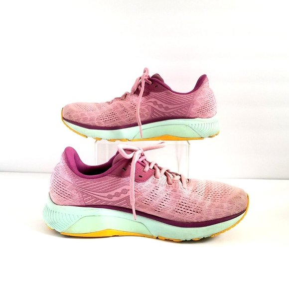 SAUCONY Guide 14 Sz 10 42 Pink Running Shoes Future Spring Sneakers - Picture 6 of 13
